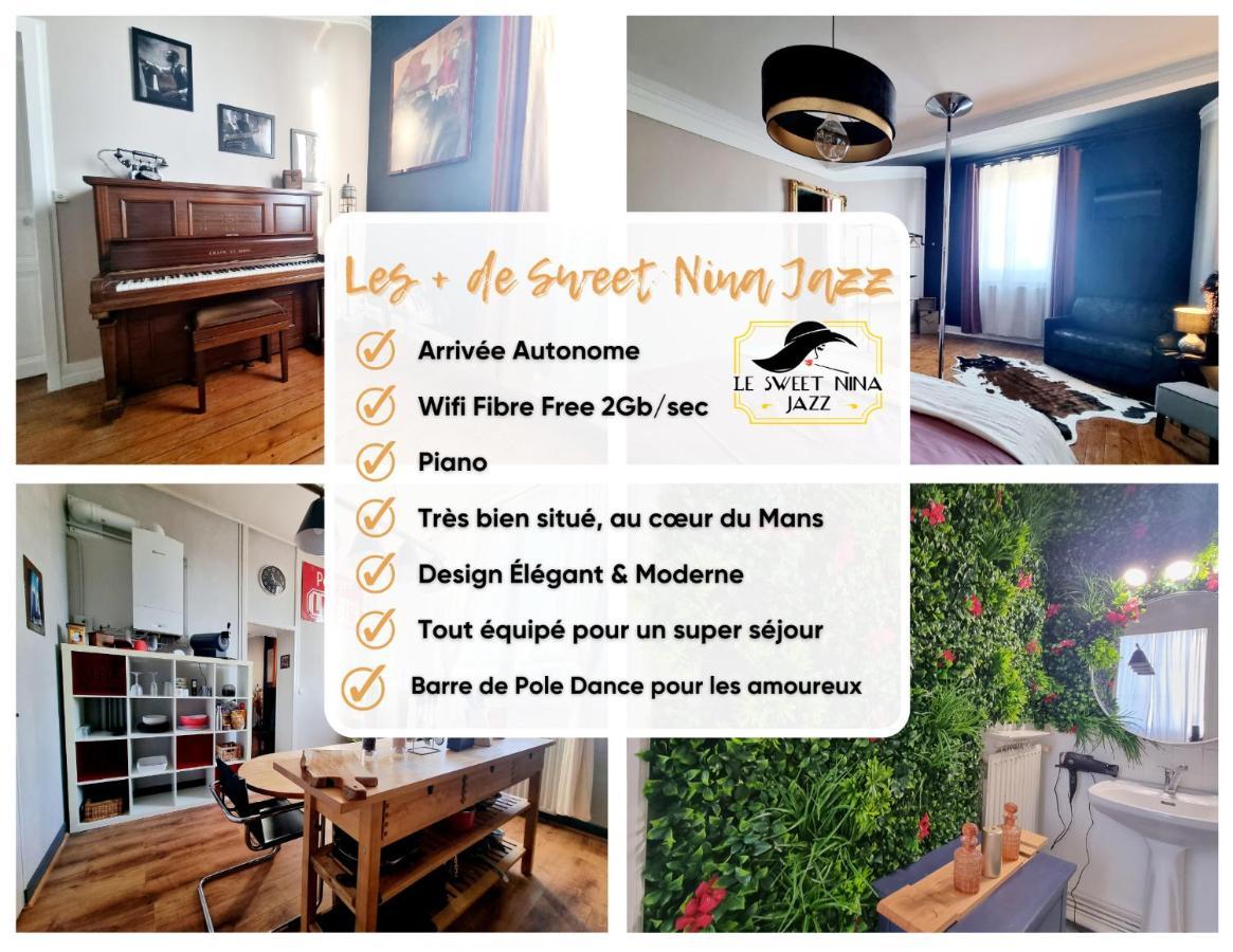 Sweet Nina Jazz Appartement Pour 5 Voyageurs, Situe A La Place De La Republique, Avec Parking Et Lit Queen Size Le Mans Exterior foto